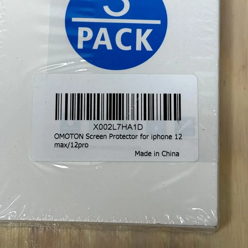 Glass Screen Protector Premium Tempered iPhone 12 Max/12Pro Set of 3 New In Box